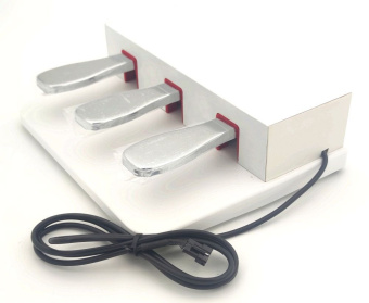 NTP-01W Педаль тройная для цифрового пианино Nux NPK, белая, TRINITY by UNIQKEYS